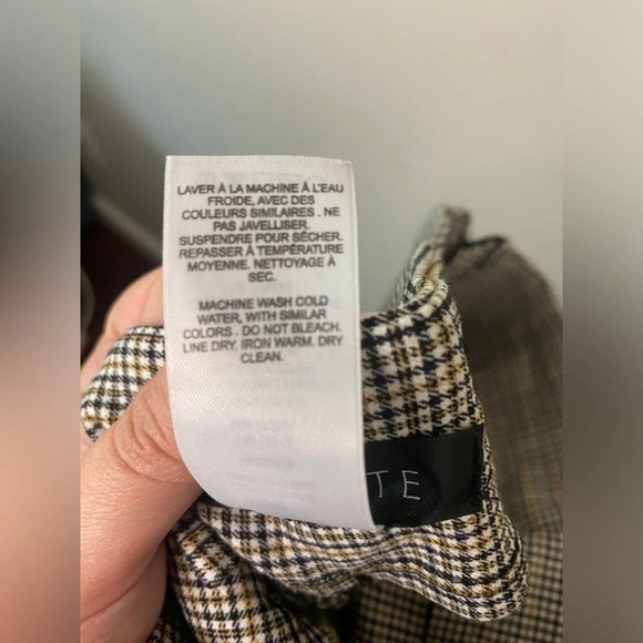 Dynamite Houndstooth High Waisted Stretchy Trouser Pants - Picture 4 of 5